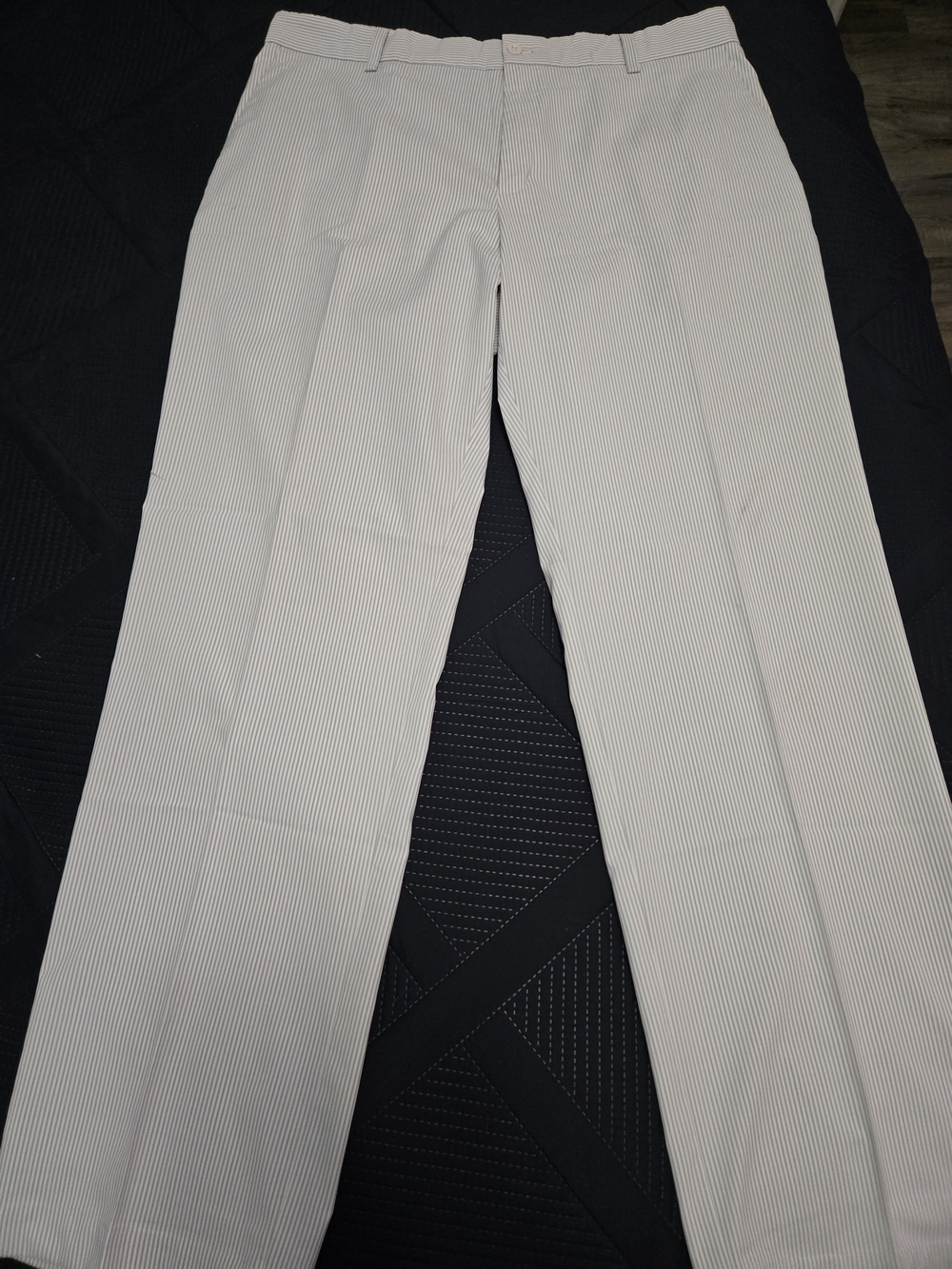 Nike Men's White Pinstripe Chinos